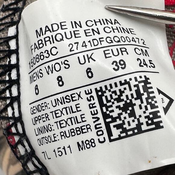 Converse Chuck Taylor All Star DC Comics The Flash Men's 6 Women's 8 High Top - Picture 11 of 14